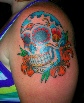 Day of the dead sugar skull Tattoo