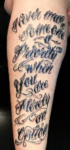 script tattoo