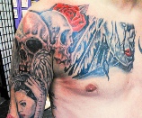 dark art women skulls and roses