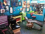 inside the tattoo studio, Saginaw, MI