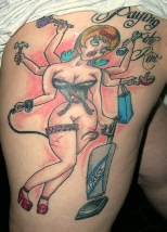 blood pudding style pin up